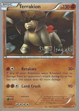 Terrakion (73/101) (Terraki-Mewtwo - Shuto Itagaki) [World Championships 2012] | Card Merchant Takapuna