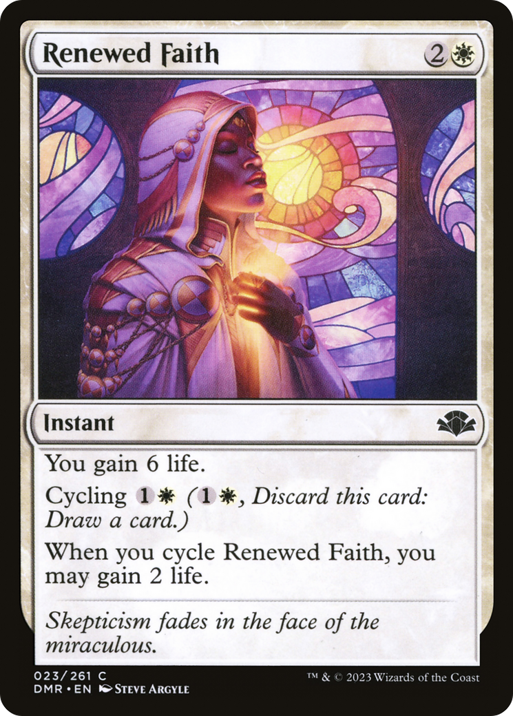 Renewed Faith [Dominaria Remastered] | Card Merchant Takapuna