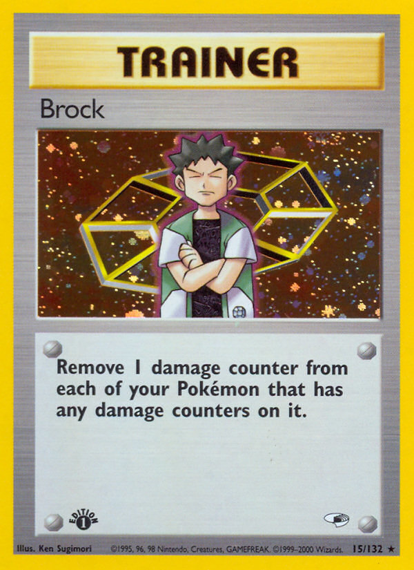 Brock (15/132) [Gym Heroes 1st Edition] | Card Merchant Takapuna