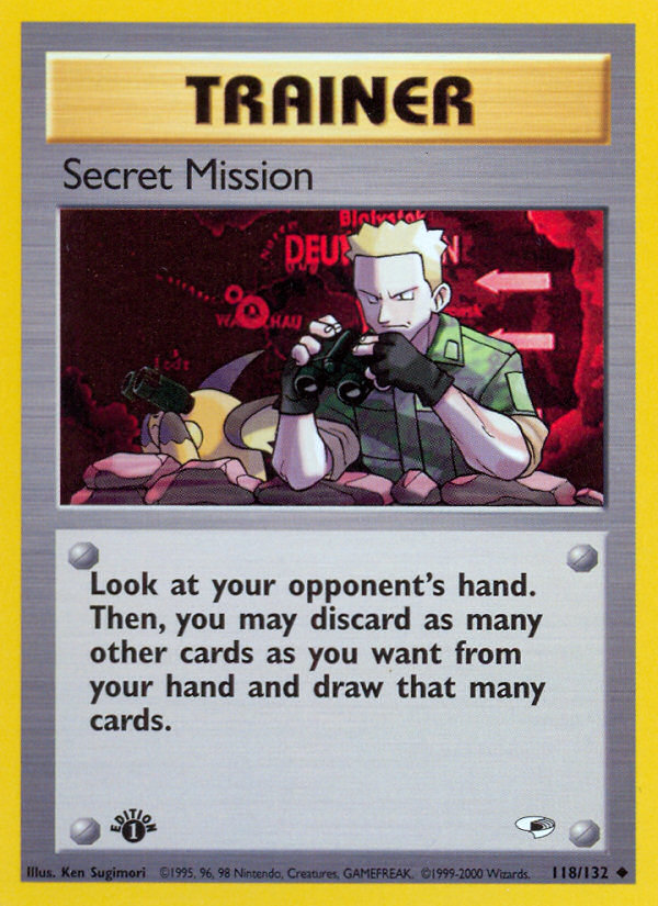 Secret Mission (118/132) [Gym Heroes 1st Edition] | Card Merchant Takapuna