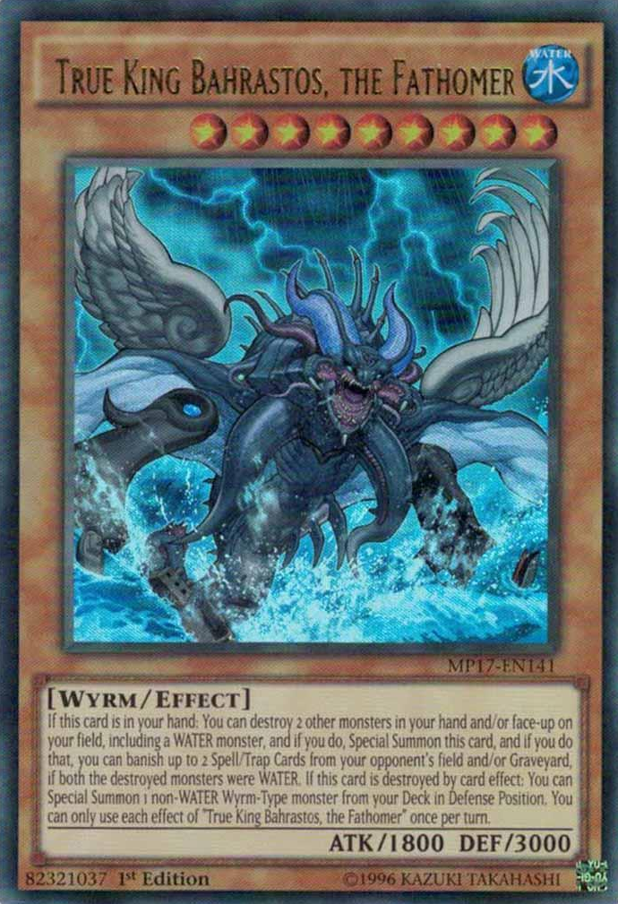 True King Bahrastos, the Fathomer [MP17-EN141] Ultra Rare | Card Merchant Takapuna