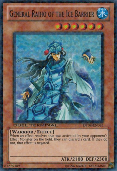General Raiho of the Ice Barrier [DT04-EN035] Super Rare | Card Merchant Takapuna