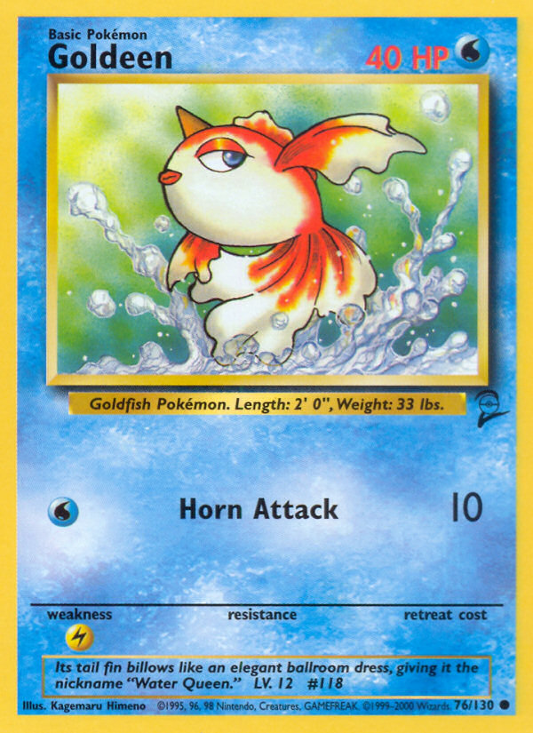 Goldeen (76/130) [Base Set 2] | Card Merchant Takapuna