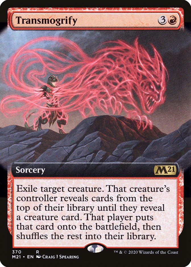 Transmogrify (Extended Art) [Core Set 2021] | Card Merchant Takapuna