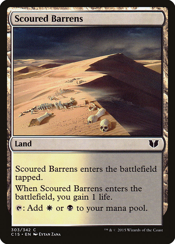 Scoured Barrens [Commander 2015] | Card Merchant Takapuna