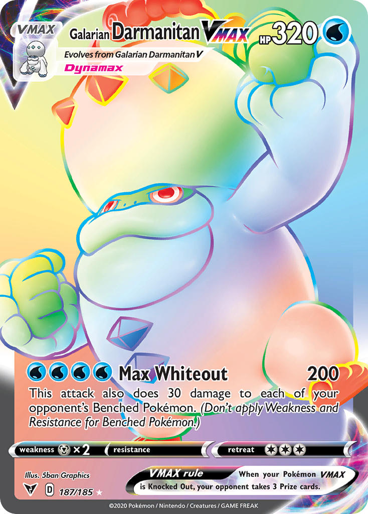 Galarian Darmanitan VMAX (187/185) [Sword & Shield: Vivid Voltage] | Card Merchant Takapuna