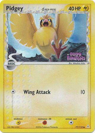 Pidgey (77/110) (Delta Species) (Stamped) [EX: Holon Phantoms] | Card Merchant Takapuna
