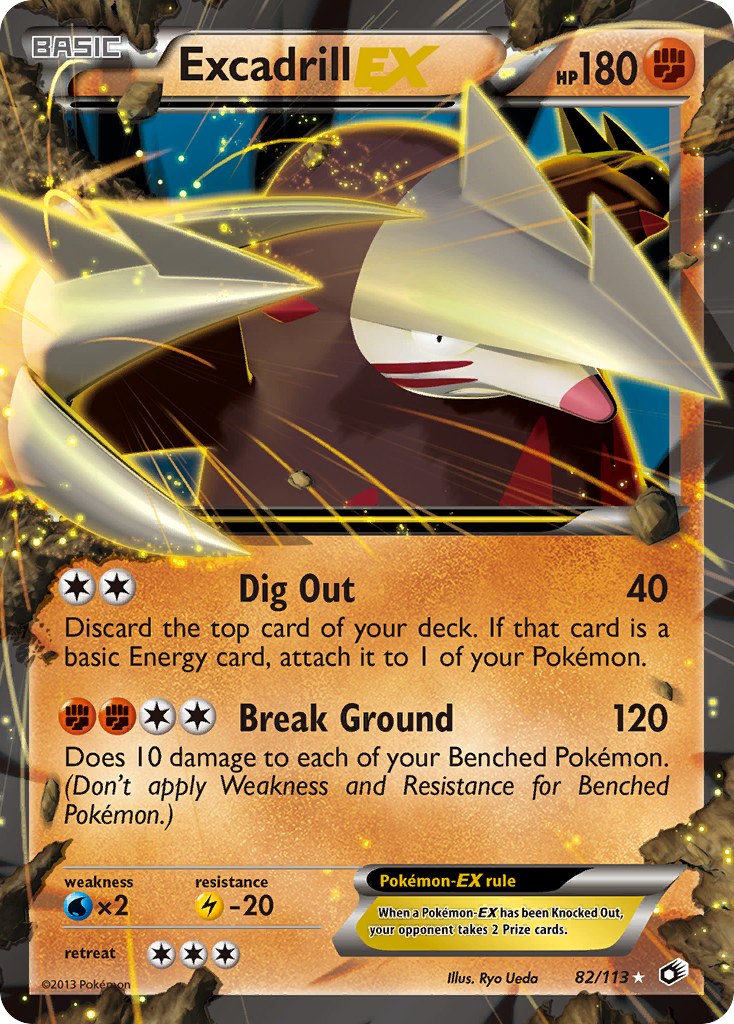 Excadrill EX (82/113) [Black & White: Legendary Treasures] | Card Merchant Takapuna