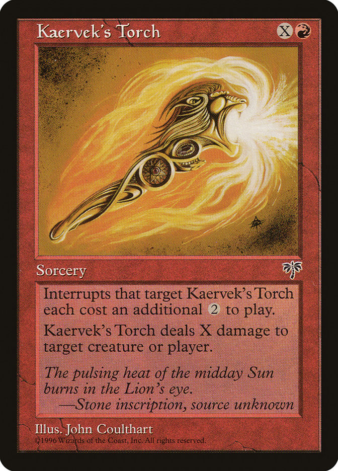 Kaervek's Torch [Mirage] | Card Merchant Takapuna