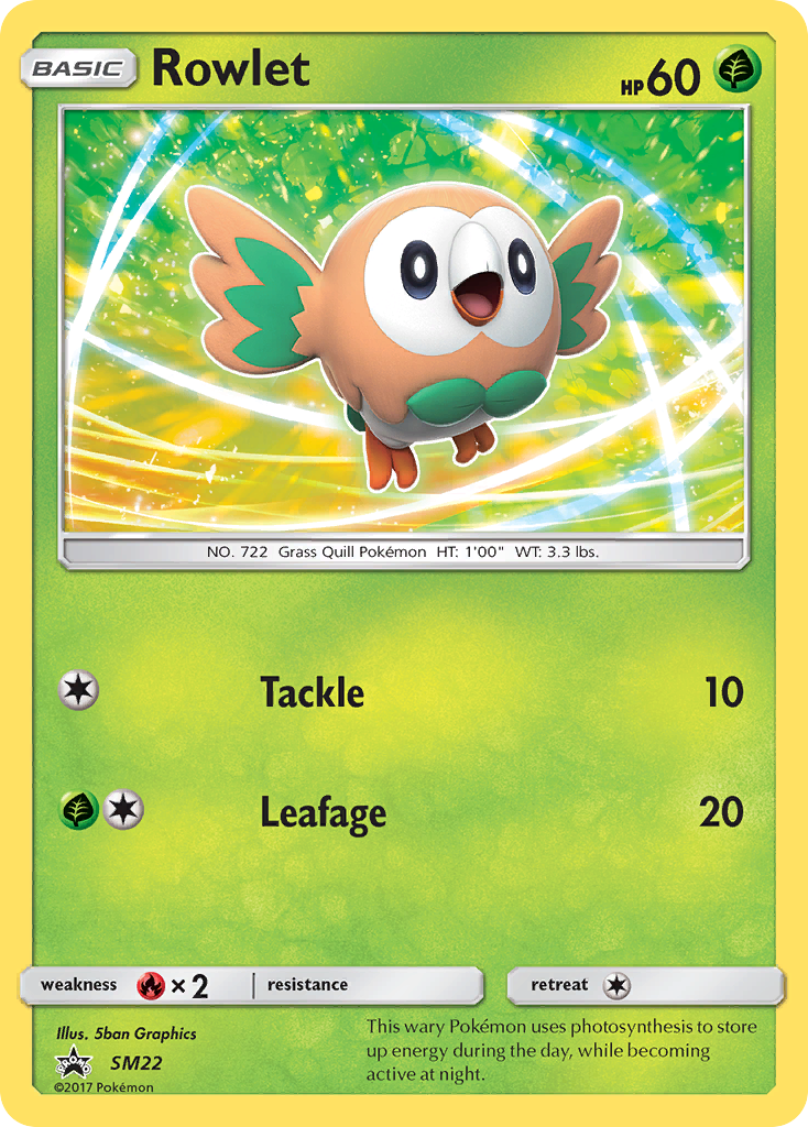 Rowlet (SM22) [Sun & Moon: Black Star Promos] | Card Merchant Takapuna