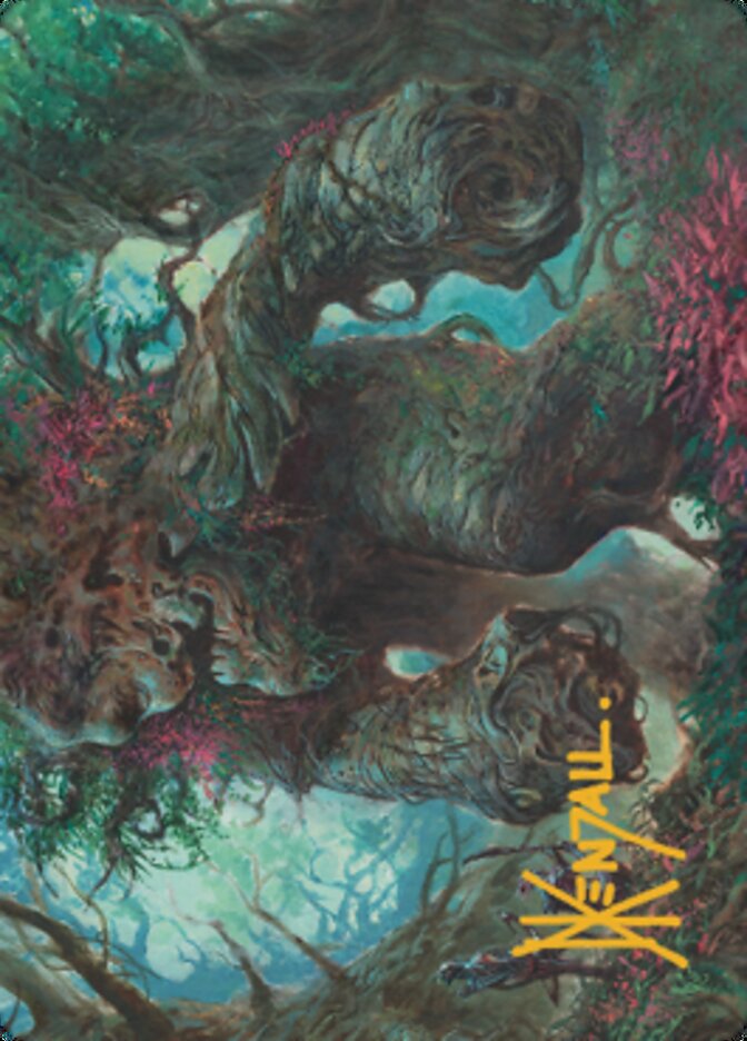 Magnigoth Sentry Art Card (Gold-Stamped Signature) [Dominaria United Art Series] | Card Merchant Takapuna