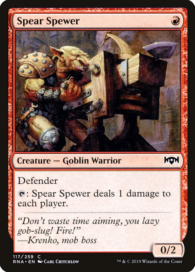 Spear Spewer [Ravnica Allegiance] | Card Merchant Takapuna