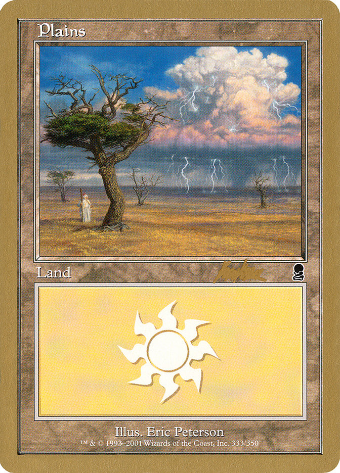 Plains (bk333) (Brian Kibler) [World Championship Decks 2002] | Card Merchant Takapuna