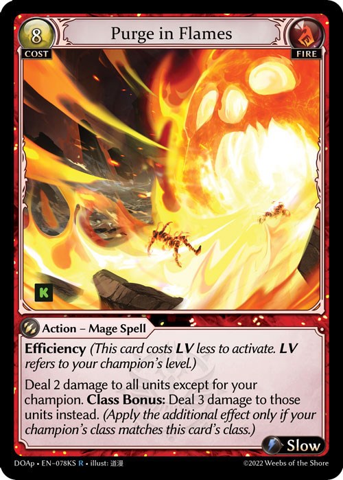 Purge in Flames (078KS) [Dawn of Ashes: Prelude] | Card Merchant Takapuna