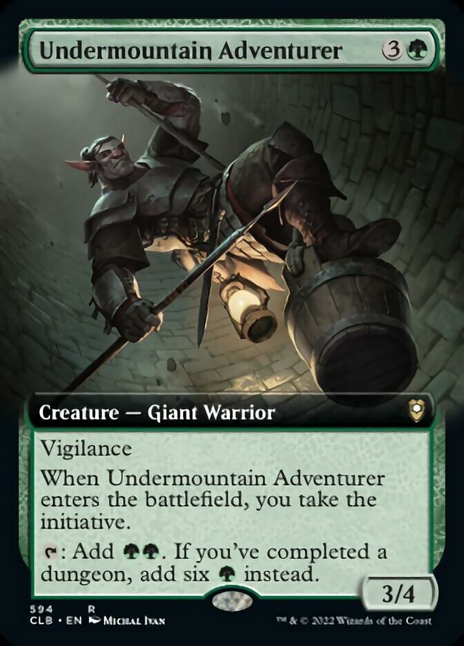 Undermountain Adventurer (Extended Art) [Commander Legends: Battle for Baldur's Gate] | Card Merchant Takapuna