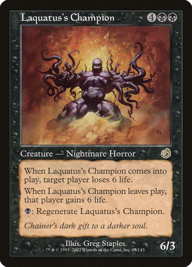 Laquatus's Champion [Torment] | Card Merchant Takapuna