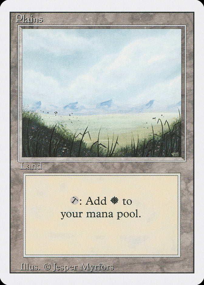 Plains (No Trees / Signature on Right) [Revised Edition] | Card Merchant Takapuna