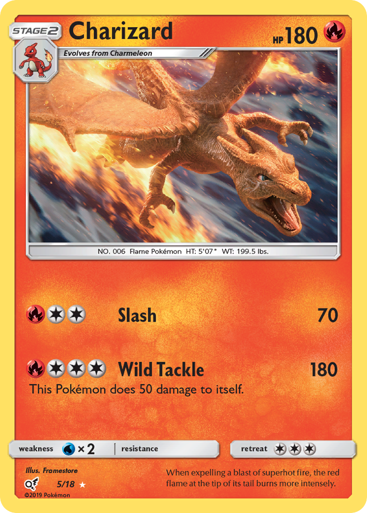 Charizard (5/18) [Sun & Moon: Detective Pikachu] | Card Merchant Takapuna