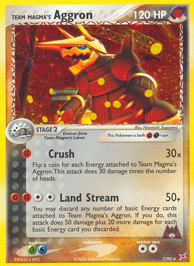 Team Magma's Aggron (7/95) [EX: Team Magma vs Team Aqua] | Card Merchant Takapuna