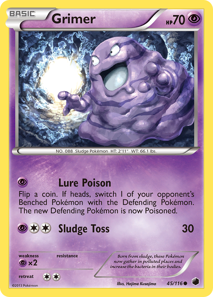 Grimer (45/116) [Black & White: Plasma Freeze] | Card Merchant Takapuna
