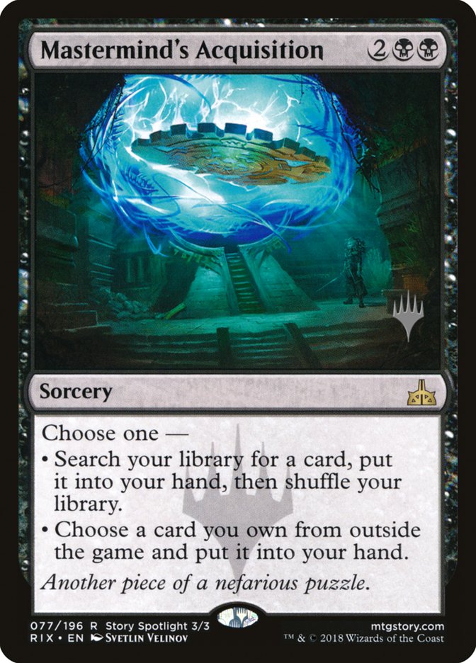 Mastermind's Acquisition (Promo Pack) [Rivals of Ixalan Promos] | Card Merchant Takapuna