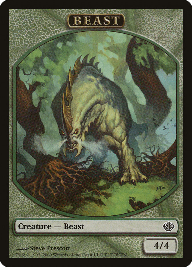 Beast Token (T2) [Duel Decks: Garruk vs. Liliana Tokens] | Card Merchant Takapuna