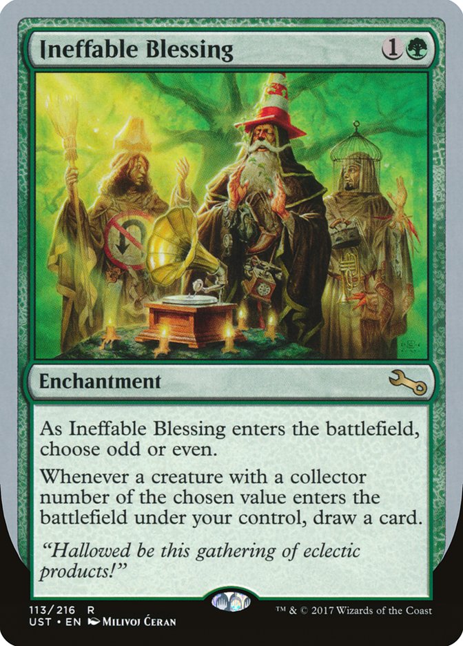 Ineffable Blessing ("choose odd or even") [Unstable] | Card Merchant Takapuna