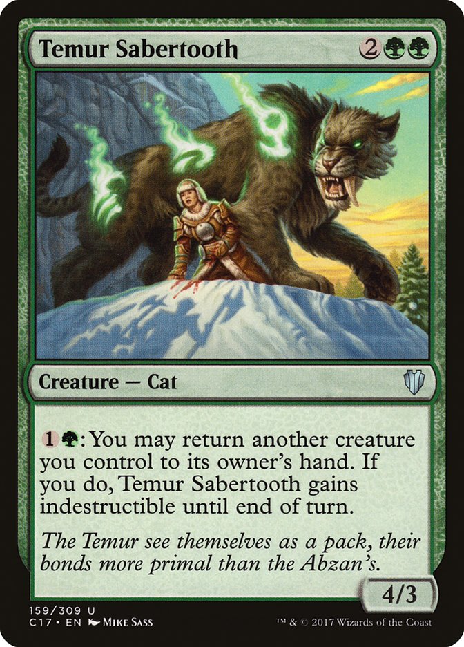 Temur Sabertooth [Commander 2017] | Card Merchant Takapuna