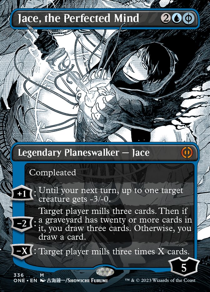 Jace, the Perfected Mind (Borderless Manga) [Phyrexia: All Will Be One] | Card Merchant Takapuna