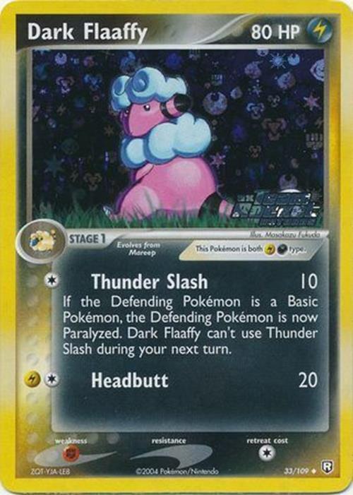 Dark Flaaffy (33/109) (Stamped) [EX: Team Rocket Returns] | Card Merchant Takapuna