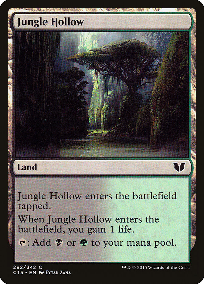 Jungle Hollow [Commander 2015] | Card Merchant Takapuna