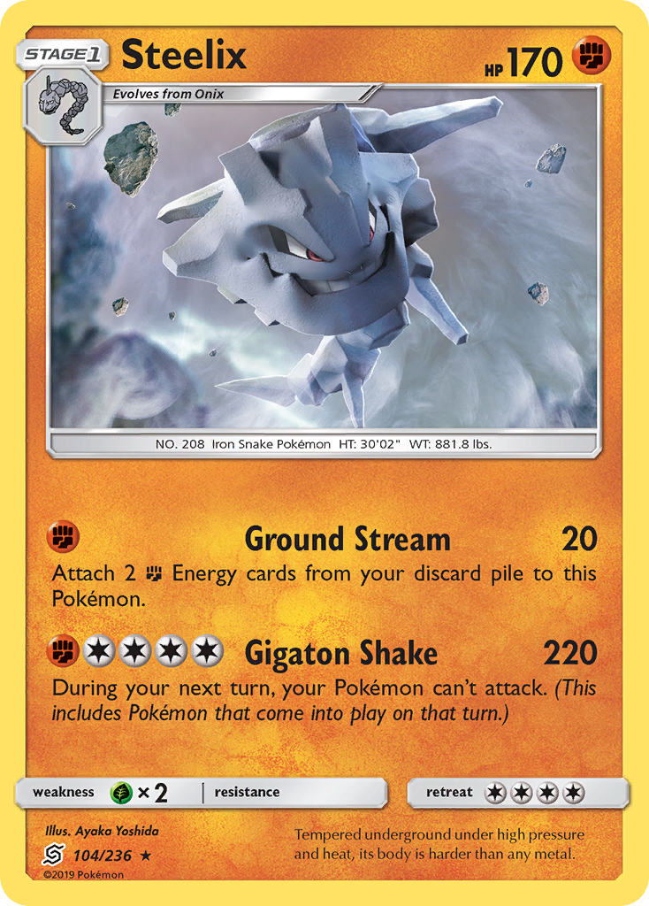 Steelix (104/236) [Sun & Moon: Unified Minds] | Card Merchant Takapuna