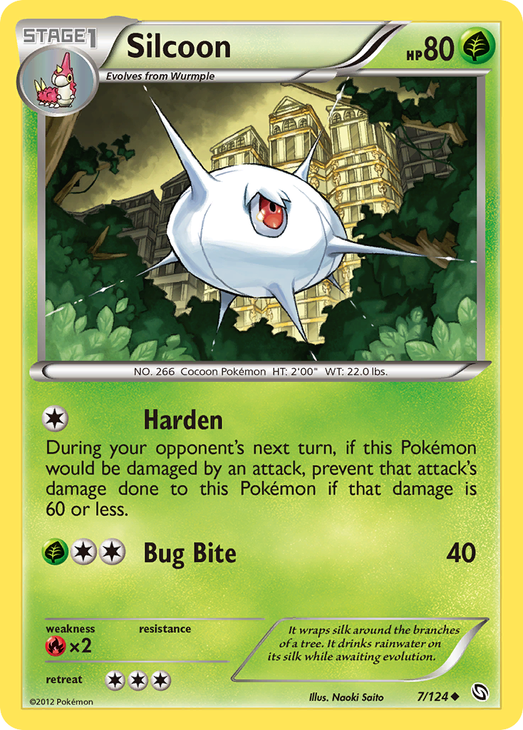 Silcoon (7/124) [Black & White: Dragons Exalted] | Card Merchant Takapuna