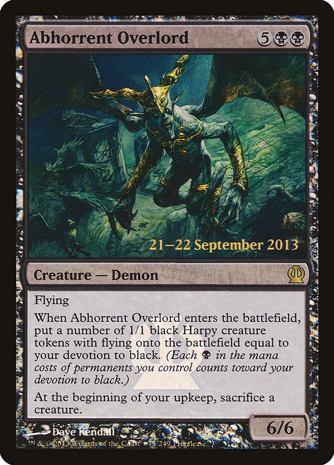 Abhorrent Overlord [Theros Prerelease Promos] | Card Merchant Takapuna