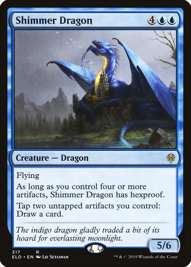 Shimmer Dragon [Throne of Eldraine] | Card Merchant Takapuna