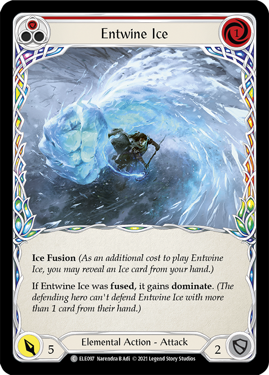 Entwine Ice (Red) [ELE097] (Tales of Aria)  1st Edition Rainbow Foil | Card Merchant Takapuna