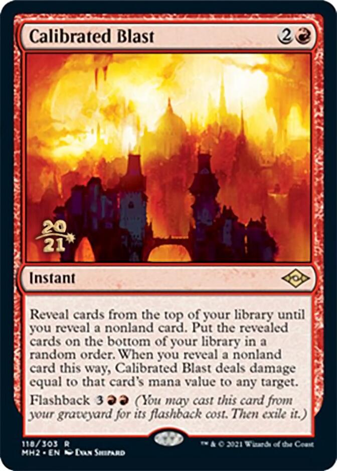 Calibrated Blast [Modern Horizons 2 Prerelease Promos] | Card Merchant Takapuna
