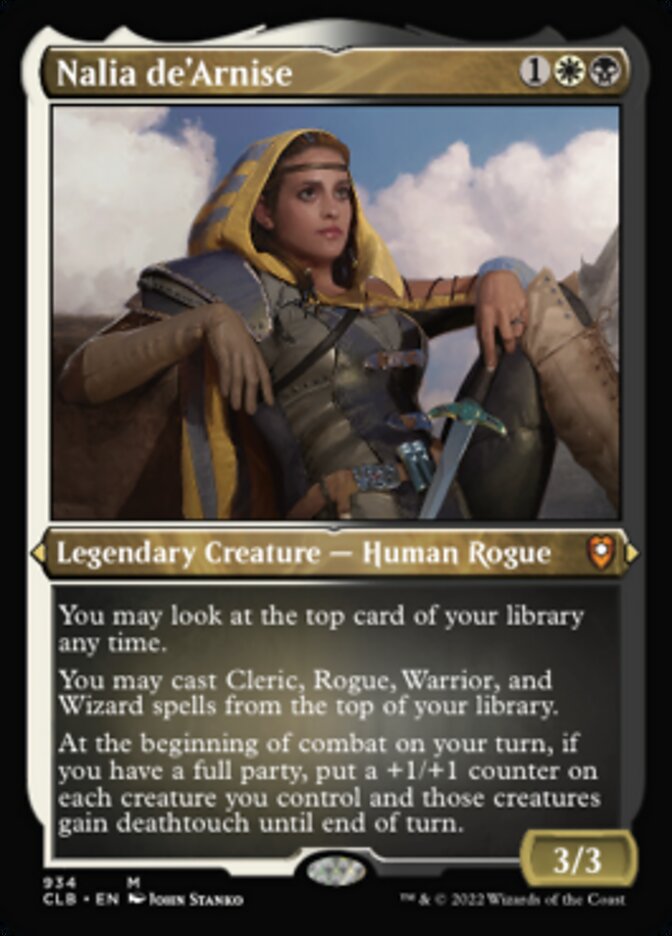 Nalia de'Arnise (Display Commander) (Foil Etched) [Commander Legends: Battle for Baldur's Gate] | Card Merchant Takapuna