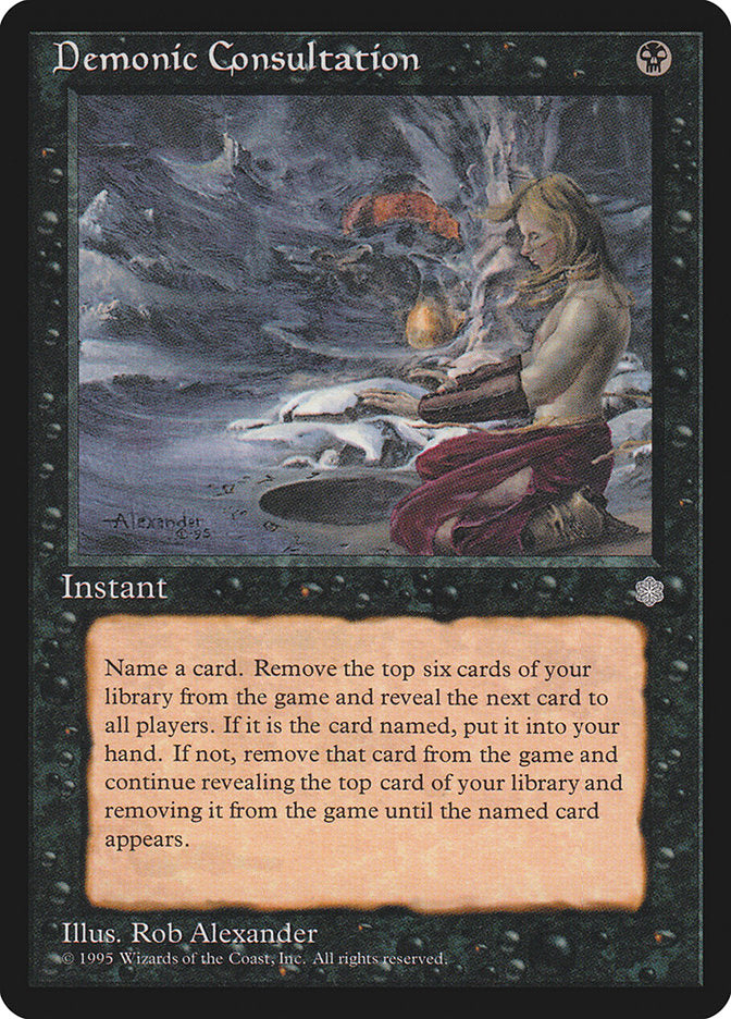 Demonic Consultation [Ice Age] | Card Merchant Takapuna