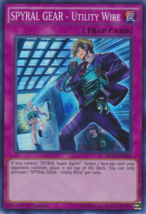 SPYRAL GEAR - Utility Wire [RATE-EN088] Super Rare | Card Merchant Takapuna