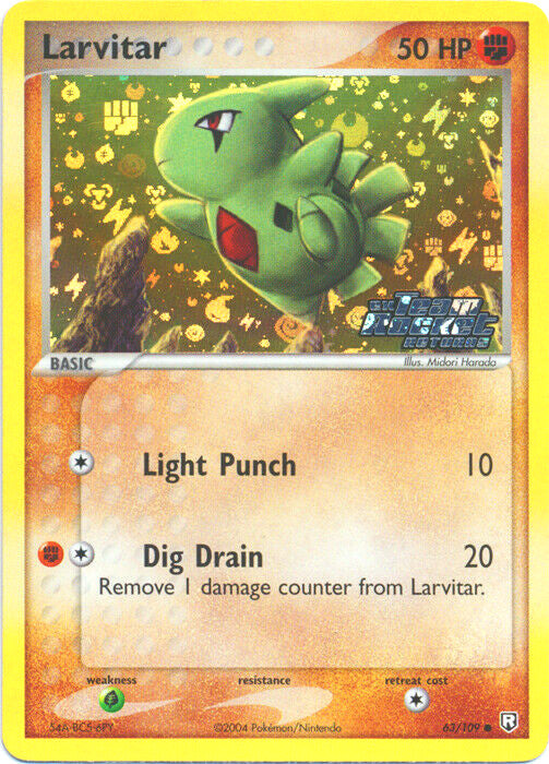 Larvitar (63/109) (Stamped) [EX: Team Rocket Returns] | Card Merchant Takapuna