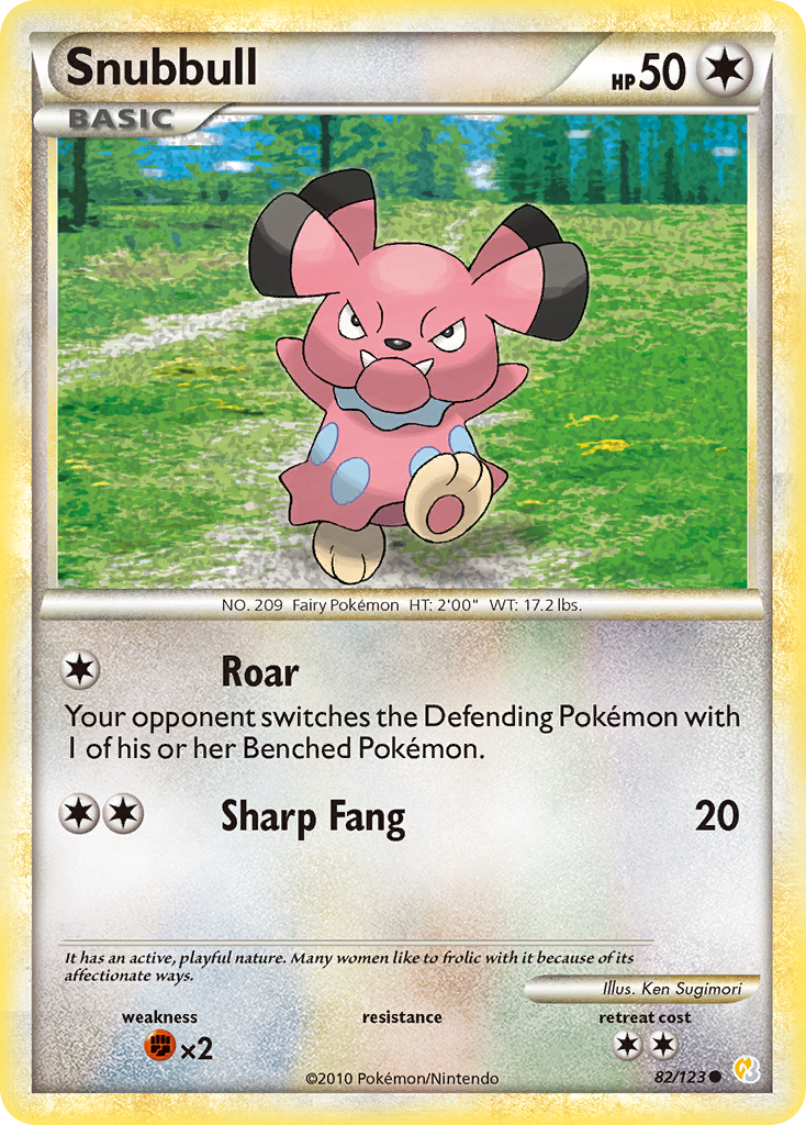 Snubbull (82/123) [HeartGold & SoulSilver: Base Set] | Card Merchant Takapuna