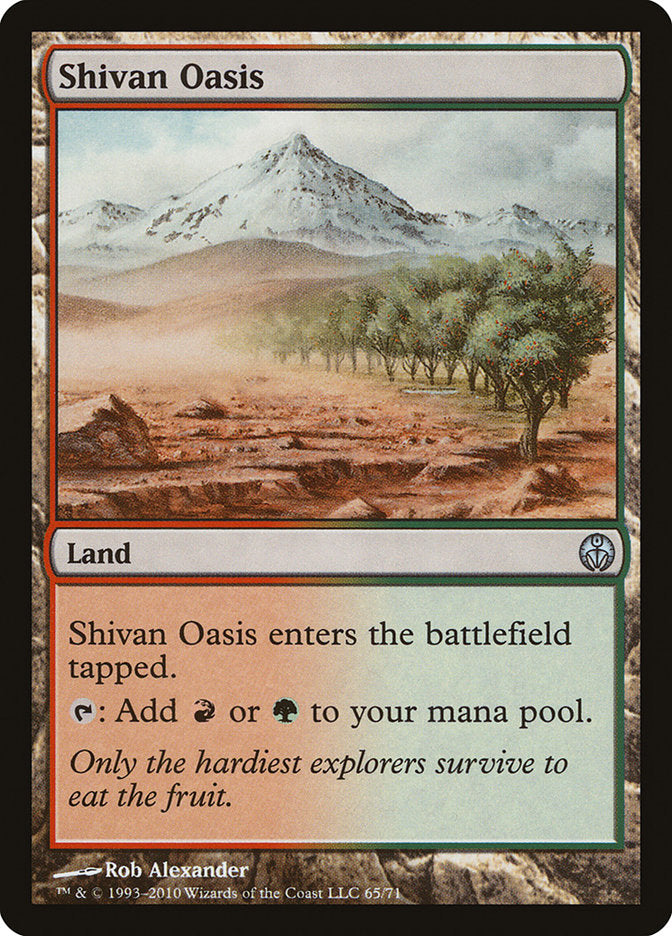 Shivan Oasis [Duel Decks: Phyrexia vs. the Coalition] | Card Merchant Takapuna