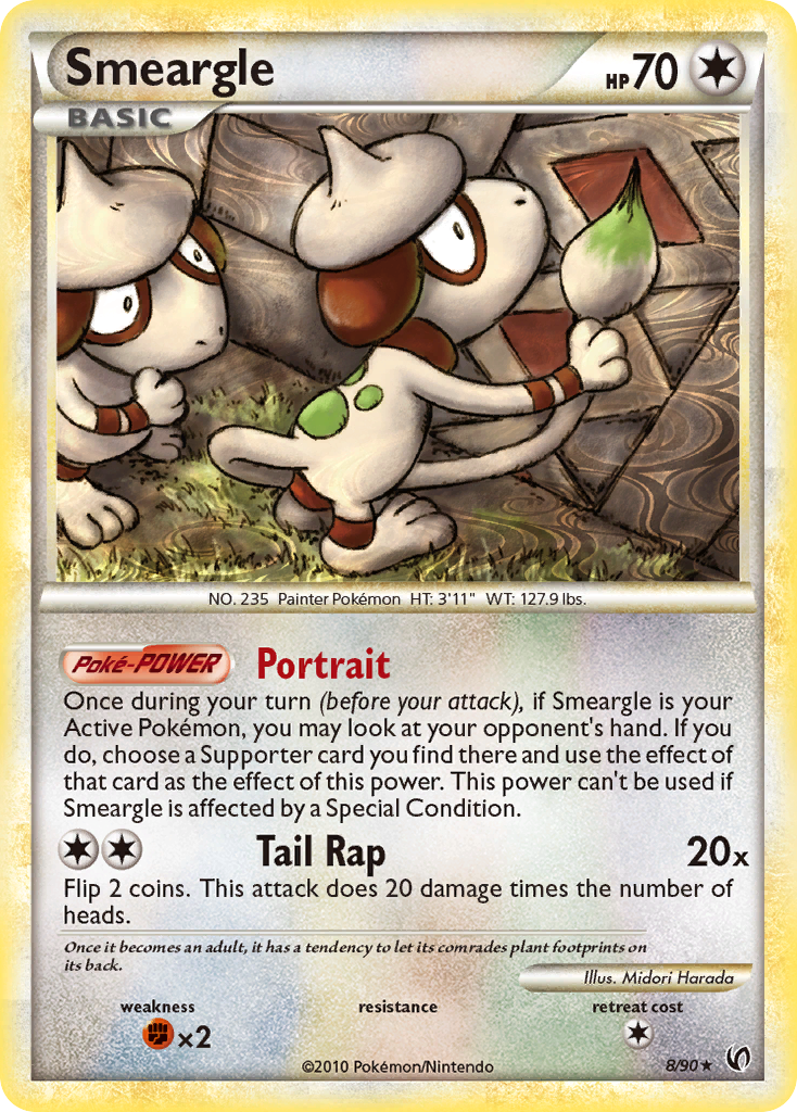 Smeargle (8/90) [HeartGold & SoulSilver: Undaunted] | Card Merchant Takapuna