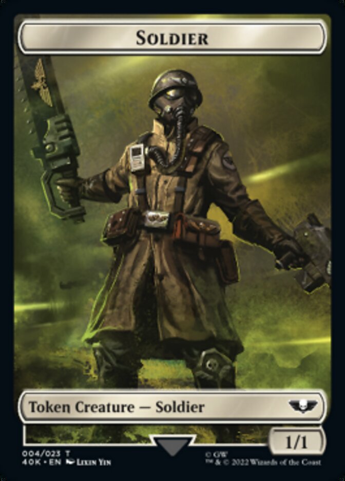Soldier (004) // Arco-Flagellant Double-Sided Token [Warhammer 40,000 Tokens] | Card Merchant Takapuna