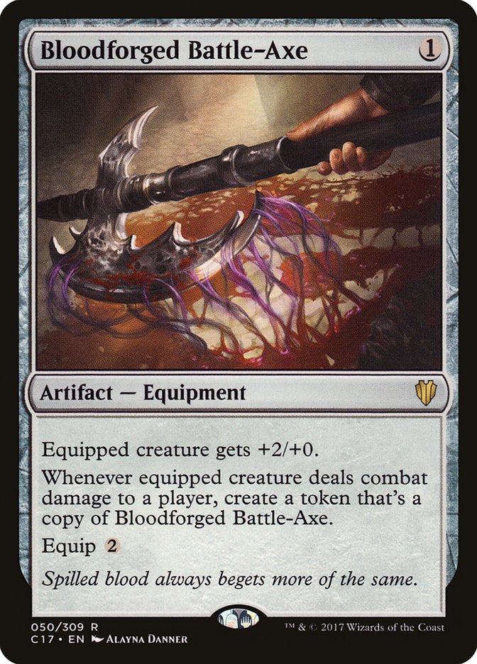 Bloodforged Battle-Axe [Commander 2017] | Card Merchant Takapuna