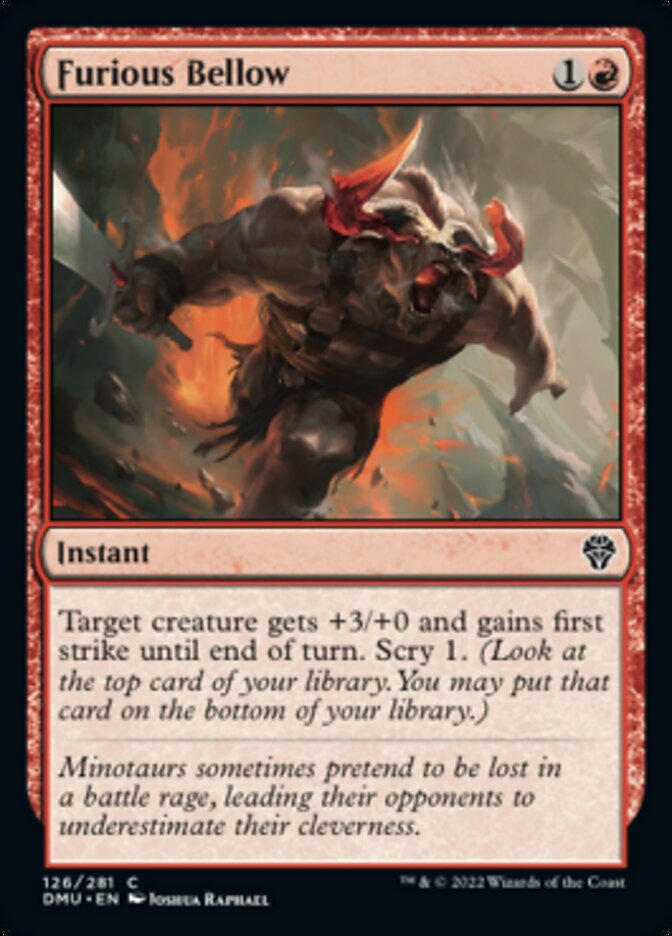 Furious Bellow [Dominaria United] | Card Merchant Takapuna