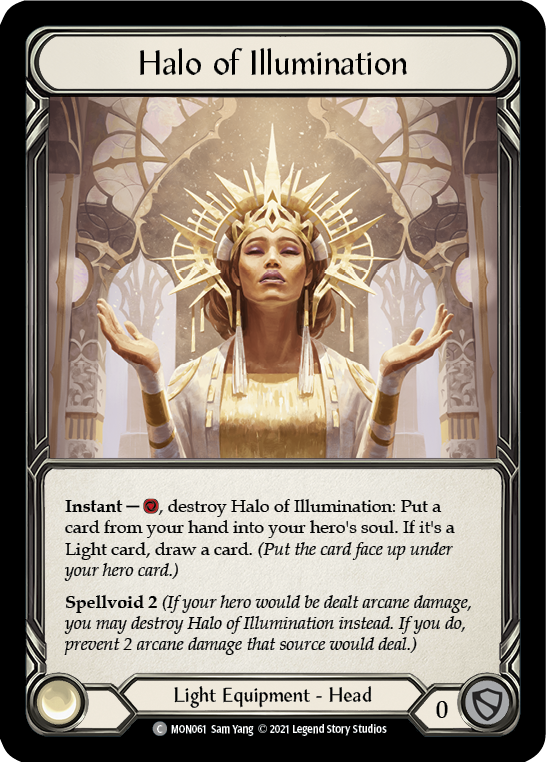 Halo of Illumination [MON061-CF] (Monarch)  1st Edition Cold Foil | Card Merchant Takapuna