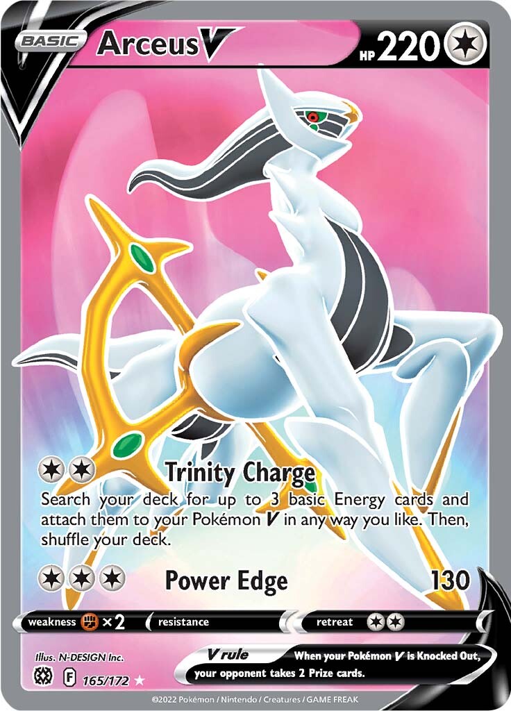 Arceus V (165/172) [Sword & Shield: Brilliant Stars] | Card Merchant Takapuna