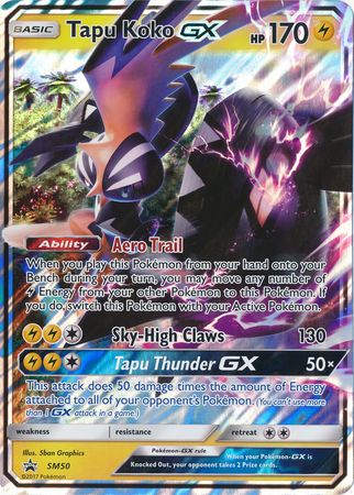 Tapu Koko GX (SM50) (Jumbo Card) [Sun & Moon: Black Star Promos] | Card Merchant Takapuna
